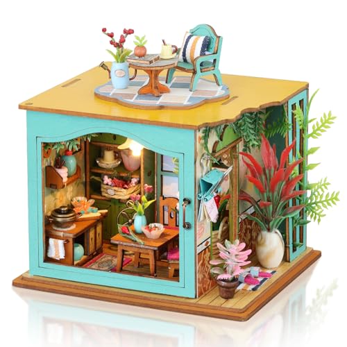 Cuteefun DIY Miniatur Puppen Haus Kit, DIY Miniatur Puppenhaus Bausatz, Handgemachte Handwerk für Erwachsene, Kreative Raum für Geburtstag Valentinstag, Vatertag (Haustier Haus) von Cuteefun