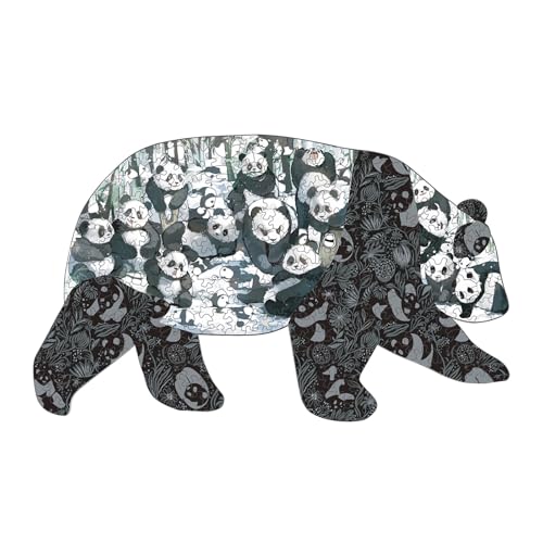 Cuteefun Panda Holzpuzzle für Erwachsene, Einzigartig Geformte Kits Schwierige Versteckte Tier Panda Puzzle für Geburtstag Geschenk Vatertag Familie Spiele Cuteefun Panda Holzpuzzle für Erwachsene, Einzigartig Geformte Kits Schwierige Versteckte Tier Panda Puzzle für Geburtstag Geschenk Vatertag Familie Spiele von Cuteefun