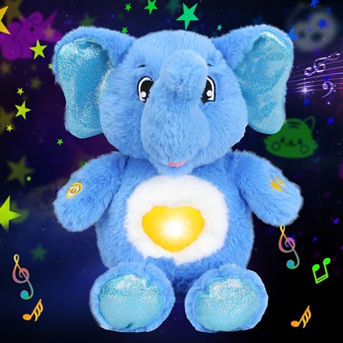Cuteoy Plüsch Blauer Elefant Stern Projektor Musikalisch Einstellbar Singend Nachtlicht Gefüllte Tiere Leuchtende Kawaii Plüschtiere Spielzeug Geschenke für Kinder Cuteoy Plüsch Blauer Elefant Stern Projektor Musikalisch Einstellbar Singend Nachtlicht Gefüllte Tiere Leuchtende Kawaii Plüschtiere Spielzeug Geschenke für Kinder von Cuteoy