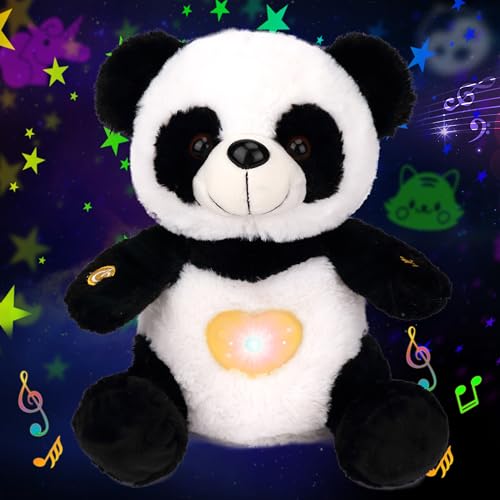 Cuteoy Plüsch Panda Star Projektor Musikalische Einstellbare Singende Nacht Licht Gefüllte Tiere Leuchtende Plüschtiere Spielzeug Geschenke für Kinder Geburtstag Ostern Weihnachten,12'' von Cuteoy