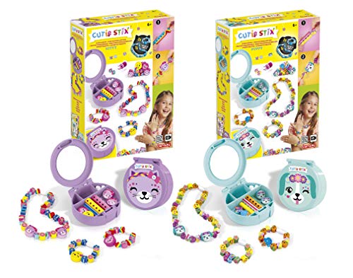 Cutie Stix - Kreative Box - Kinder-Bastelset für Schmuck - Ab 6 Jahren - Lansay von Lansay