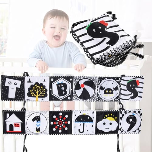 Cutiolly Black Kontrastbuch Baby,Kontrastbuch Baby,Stoffbuch Baby,Schwarz Weiß Doppelseitig Baby Stoffbuch,Soft Bilderbuch aus Stoff,Kontrast Babybuch Spielzeug,Klingendes Wahrnehmungs-Lernspielzeug Cutiolly Black Kontrastbuch Baby,Kontrastbuch Baby,Stoffbuch Baby,Schwarz Weiß Doppelseitig Baby Stoffbuch,Soft Bilderbuch aus Stoff,Kontrast Babybuch Spielzeug,Klingendes Wahrnehmungs-Lernspielzeug von Cutiolly