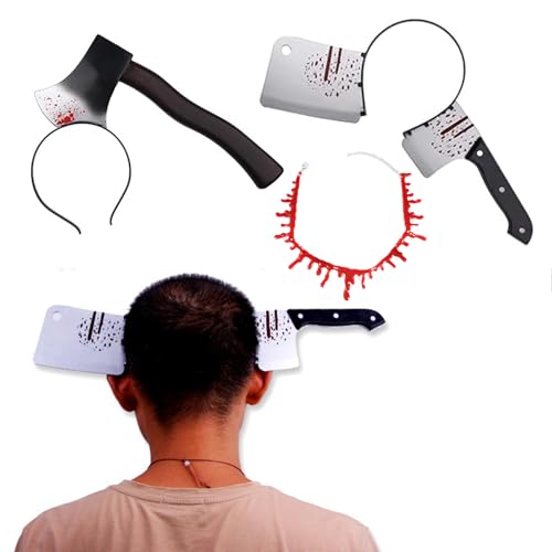Cutiolly Messer im Kopf Halloween,2pcs Halloween Haarreif, Halloween Haarschmuck für Damen,Halloween Haarreifen,Halloween Kopfbedeckung,Halloween Kostüm Accessoire für Herren Halloween Party Cutiolly Messer im Kopf Halloween,2pcs Halloween Haarreif, Halloween Haarschmuck für Damen,Halloween Haarreifen,Halloween Kopfbedeckung,Halloween Kostüm Accessoire für Herren Halloween Party von Cutiolly