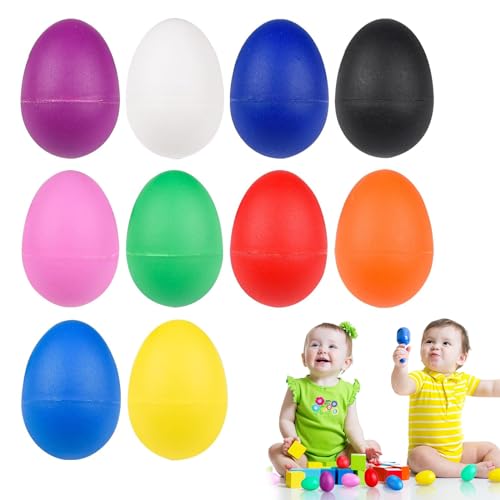 Eier Maracas,10pcs Eier Shaker Set,Egg Shaker Musik Percussion Klangeier,Musical Egg Shaker,Musikinstrument Egg Shaker,Schütteleier für Kinder,für Musikalische Früherziehung Party Eier Maracas,10pcs Eier Shaker Set,Egg Shaker Musik Percussion Klangeier,Musical Egg Shaker,Musikinstrument Egg Shaker,Schütteleier für Kinder,für Musikalische Früherziehung Party von Cutiolly