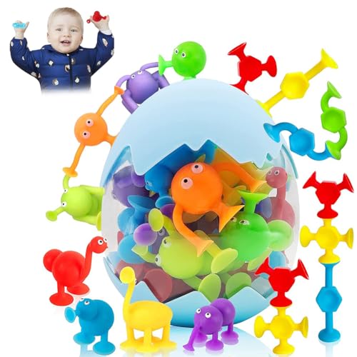Saugnapf Spielzeug Kinder,27 Stück Montessori Spielzeug ab 3 Jahre,Saugnapf Spielzeug Badewannenspielzeug,Saugspielzeug Baby,Sensorisches Saugspielzeug,für 3 4 5 6 7 8 Jahre Jungen Mädchen Saugnapf Spielzeug Kinder,27 Stück Montessori Spielzeug ab 3 Jahre,Saugnapf Spielzeug Badewannenspielzeug,Saugspielzeug Baby,Sensorisches Saugspielzeug,für 3 4 5 6 7 8 Jahre Jungen Mädchen von Cutiolly