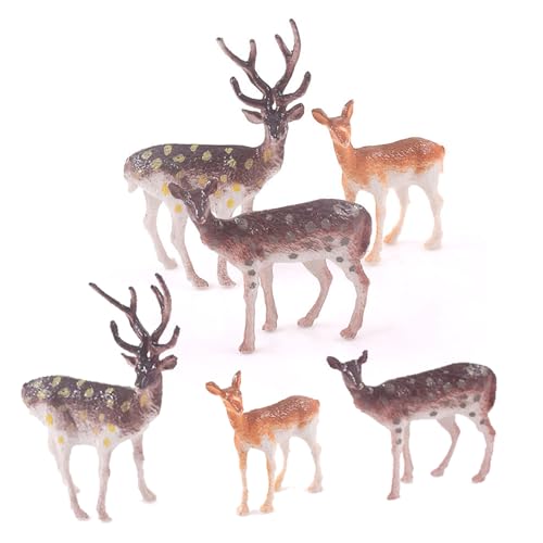 CutitiUU Sika Hirschfiguren 6 Stück Realistische Waldtiere Figuren für Weihnachten Bildung Geburtstag Kuchen Dekoration Kinder Miniatur Wald Kreaturen Spielset Party CutitiUU Sika Hirschfiguren 6 Stück Realistische Waldtiere Figuren für Weihnachten Bildung Geburtstag Kuchen Dekoration Kinder Miniatur Wald Kreaturen Spielset Party von CutitiUU