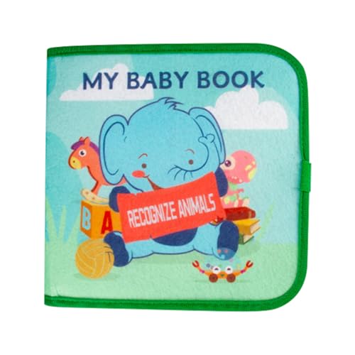 Quiet Book ab 1 Jahr Filzbuch kinder 3D Filz Beschäftigungsbuch Montessori spielzeug ab 1 jahr für frühe Bildung,Feinmotorik,Sensorik, Kreativität,Busy Book Geschenk für Mädchen Jungen (Grün) von CutitiUU