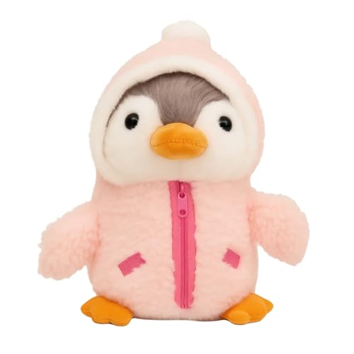 1 Stück Kuscheltier Pinguin 24 cm, Rosa Süße Plüschtiere, Weiches Stofftier als Schlafbegleiter, Geschenkidee für Mädchen und Jungen von CwiZex