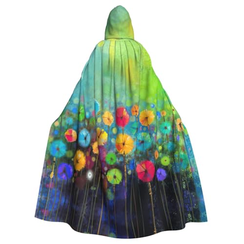 Cxzmnba Abstrakter Stil, bunte Blumen, Unisex, Cosplay-Kostüm, Halloween, Kapuzenumhang für Party, Verkleidung, durchgehender Uniform-Bademantel Cxzmnba Abstrakter Stil, bunte Blumen, Unisex, Cosplay-Kostüm, Halloween, Kapuzenumhang für Party, Verkleidung, durchgehender Uniform-Bademantel von Cxzmnba