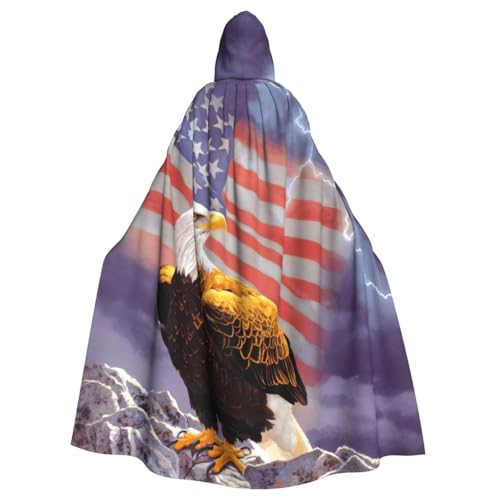 Cxzmnba Adler mit USA-Flagge, Unisex, Cosplay-Kostüm, Halloween, Kapuzenumhang, Umhang für Party, Verkleidung, volle Länge, Uniform-Bademantel Cxzmnba Adler mit USA-Flagge, Unisex, Cosplay-Kostüm, Halloween, Kapuzenumhang, Umhang für Party, Verkleidung, volle Länge, Uniform-Bademantel von Cxzmnba