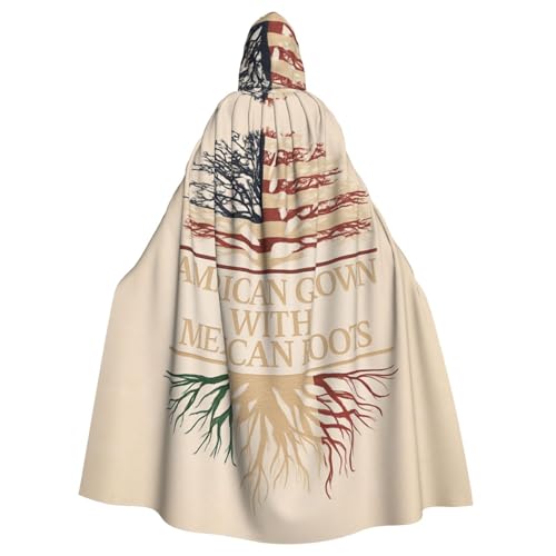 Cxzmnba American Grown With Mexican Unisex Cosplay Kostüm Halloween Kapuzenumhang Umhang für Party Verkleiden voller Länge Uniform Robe Cxzmnba American Grown With Mexican Unisex Cosplay Kostüm Halloween Kapuzenumhang Umhang für Party Verkleiden voller Länge Uniform Robe von Cxzmnba
