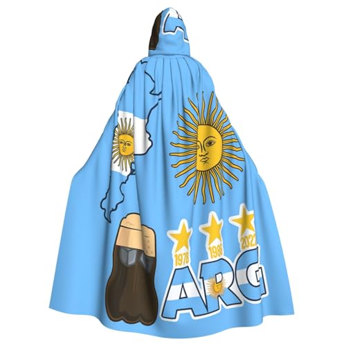 Cxzmnba Argentinien-Flagge, Sonne, Sterne, Bier, Unisex, Cosplay-Kostüm, Halloween, Kapuzenumhang, Umhang für Party, Verkleidung, volle Länge, Uniform-Bademantel Cxzmnba Argentinien-Flagge, Sonne, Sterne, Bier, Unisex, Cosplay-Kostüm, Halloween, Kapuzenumhang, Umhang für Party, Verkleidung, volle Länge, Uniform-Bademantel von Cxzmnba