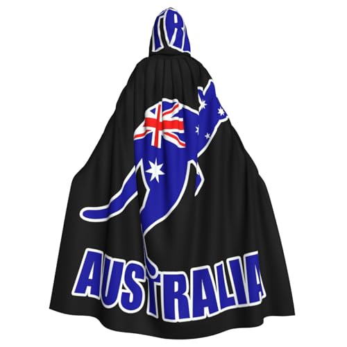 Cxzmnba Australien-Flagge auf Känguru, Unisex, Cosplay-Kostüm, Halloween, Kapuzenumhang, Umhang für Party, Verkleidung, volle Länge, Uniform-Bademantel Cxzmnba Australien-Flagge auf Känguru, Unisex, Cosplay-Kostüm, Halloween, Kapuzenumhang, Umhang für Party, Verkleidung, volle Länge, Uniform-Bademantel von Cxzmnba