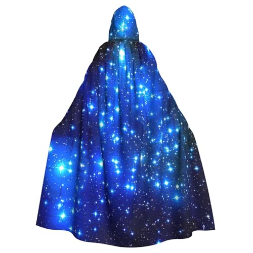 Cxzmnba Blaue glänzende Sterne, Unisex, Cosplay-Kostüm, Halloween, Kapuzenumhang für Party, Verkleidung, volle Länge, Uniform-Bademantel Cxzmnba Blaue glänzende Sterne, Unisex, Cosplay-Kostüm, Halloween, Kapuzenumhang für Party, Verkleidung, volle Länge, Uniform-Bademantel von Cxzmnba