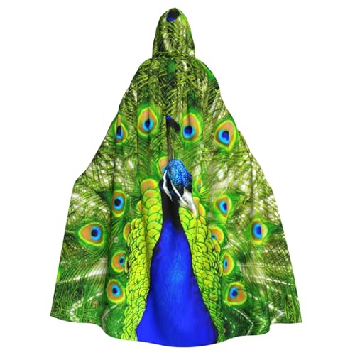 Cxzmnba Blauer Pfau, Unisex, Cosplay-Kostüm, Halloween, Kapuzenumhang, Umhang für Party, Verkleidung, volle Länge, Uniform-Bademantel Cxzmnba Blauer Pfau, Unisex, Cosplay-Kostüm, Halloween, Kapuzenumhang, Umhang für Party, Verkleidung, volle Länge, Uniform-Bademantel von Cxzmnba
