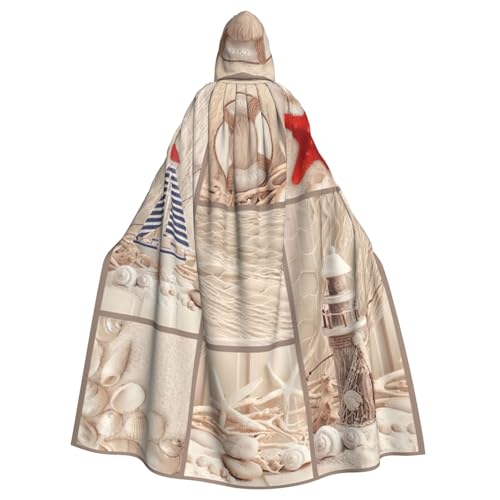 Cxzmnba Boot, Strand, Seestern, Muschel, Unisex, Cosplay-Kostüm, Halloween, Kapuzenumhang, Umhang für Party, Verkleidung, volle Länge, Uniform-Bademantel Cxzmnba Boot, Strand, Seestern, Muschel, Unisex, Cosplay-Kostüm, Halloween, Kapuzenumhang, Umhang für Party, Verkleidung, volle Länge, Uniform-Bademantel von Cxzmnba