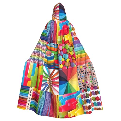 Cxzmnba Buntes Collage-Kostüm, Unisex, Cosplay-Kostüm, Halloween, Kapuzenumhang für Party, Verkleidung, durchgehender Uniform-Bademantel Cxzmnba Buntes Collage-Kostüm, Unisex, Cosplay-Kostüm, Halloween, Kapuzenumhang für Party, Verkleidung, durchgehender Uniform-Bademantel von Cxzmnba
