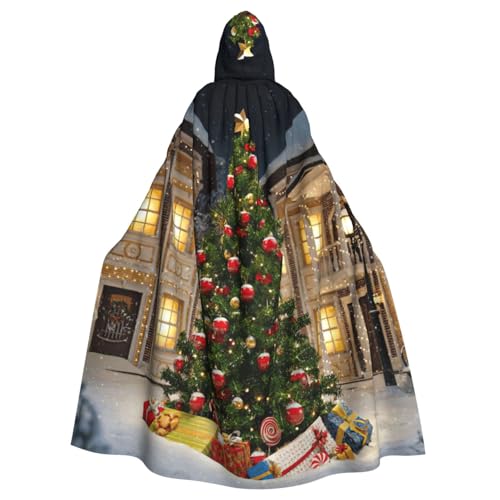 Cxzmnba Christmas Tre1 Unisex Cosplay Kostüm Halloween Kapuzenumhang Umhang für Party Verkleiden voller Länge Uniform Robe von Cxzmnba