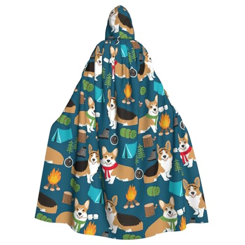Cxzmnba Corgi Unisex Cosplay Kostüm Halloween Kapuzenumhang Umhang für Party Verkleiden voller Länge Uniform Robe Cxzmnba Corgi Unisex Cosplay Kostüm Halloween Kapuzenumhang Umhang für Party Verkleiden voller Länge Uniform Robe von Cxzmnba