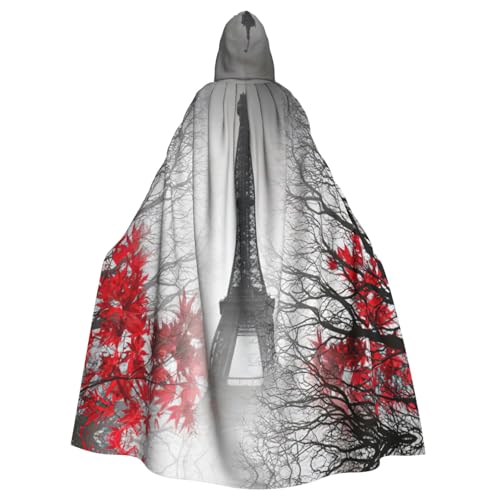 Cxzmnba Eiffelturm, Herbstblätter, Unisex, Cosplay-Kostüm, Halloween, Kapuzenumhang, Umhang für Party, Verkleidung, volle Länge, Uniform-Bademantel Cxzmnba Eiffelturm, Herbstblätter, Unisex, Cosplay-Kostüm, Halloween, Kapuzenumhang, Umhang für Party, Verkleidung, volle Länge, Uniform-Bademantel von Cxzmnba