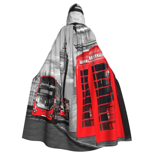 Cxzmnba England UK Retro London Telefon Unisex Cosplay Kostüm Halloween Kapuzenumhang Umhang für Party Verkleiden volle Länge Uniform Robe Cxzmnba England UK Retro London Telefon Unisex Cosplay Kostüm Halloween Kapuzenumhang Umhang für Party Verkleiden volle Länge Uniform Robe von Cxzmnba