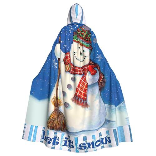 Cxzmnba Frohe Weihnachten Schneemann Unisex Cosplay Kostüm Halloween Kapuzenumhang Umhang für Party Verkleiden volle Länge Uniform Robe Cxzmnba Frohe Weihnachten Schneemann Unisex Cosplay Kostüm Halloween Kapuzenumhang Umhang für Party Verkleiden volle Länge Uniform Robe von Cxzmnba