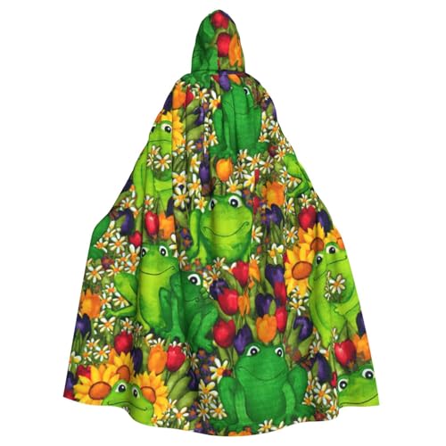 Cxzmnba Frosch Unisex Cosplay Kostüm Halloween Kapuzenumhang Umhang für Party Verkleiden volle Länge Uniform Robe Cxzmnba Frosch Unisex Cosplay Kostüm Halloween Kapuzenumhang Umhang für Party Verkleiden volle Länge Uniform Robe von Cxzmnba