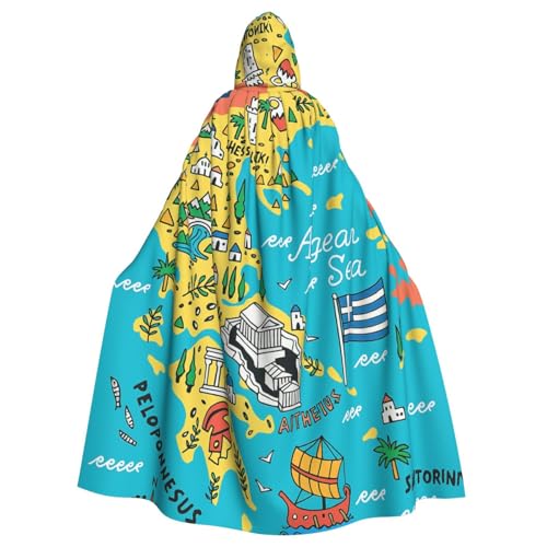Cxzmnba Griechenlandkarte mit Ägäisches Meer, Unisex, Cosplay-Kostüm, Halloween, Kapuzenumhang, Umhang für Partys, Verkleidungen, Ganzkörper-Bademantel Cxzmnba Griechenlandkarte mit Ägäisches Meer, Unisex, Cosplay-Kostüm, Halloween, Kapuzenumhang, Umhang für Partys, Verkleidungen, Ganzkörper-Bademantel von Cxzmnba