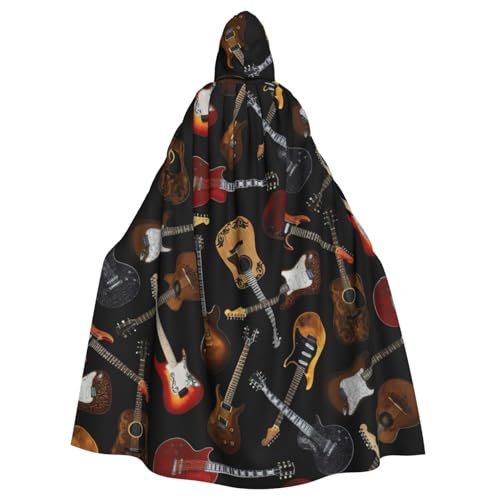 Cxzmnba Guitars Unisex-Kostüm, Cosplay-Kostüm, Halloween, Kapuzenumhang für Party, Verkleidung, durchgehender Uniform-Bademantel Cxzmnba Guitars Unisex-Kostüm, Cosplay-Kostüm, Halloween, Kapuzenumhang für Party, Verkleidung, durchgehender Uniform-Bademantel von Cxzmnba