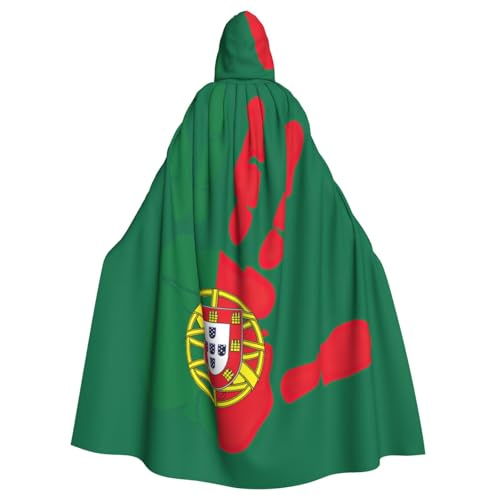 Cxzmnba Handabdruck über Portugal-Flagge, Unisex, Cosplay, Kostüm, Halloween, Kapuzenumhang, Umhang für Party, Verkleidung, volle Länge, Uniform-Bademantel Cxzmnba Handabdruck über Portugal-Flagge, Unisex, Cosplay, Kostüm, Halloween, Kapuzenumhang, Umhang für Party, Verkleidung, volle Länge, Uniform-Bademantel von Cxzmnba