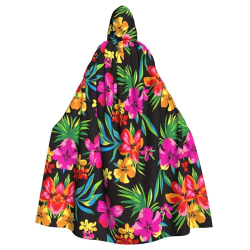 Cxzmnba Hawaiianische bunte Blume, Unisex, Cosplay-Kostüm, Halloween, Kapuzenumhang für Party, Verkleidung, durchgehender Uniform-Bademantel Cxzmnba Hawaiianische bunte Blume, Unisex, Cosplay-Kostüm, Halloween, Kapuzenumhang für Party, Verkleidung, durchgehender Uniform-Bademantel von Cxzmnba