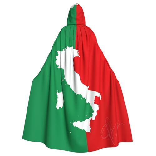 Cxzmnba Italienische Karte auf grün-rotem Unisex-Kostüm, Cosplay-Kostüm, Halloween, Kapuzenumhang, Umhang für Party, Verkleidung, volle Länge, Uniform-Bademantel Cxzmnba Italienische Karte auf grün-rotem Unisex-Kostüm, Cosplay-Kostüm, Halloween, Kapuzenumhang, Umhang für Party, Verkleidung, volle Länge, Uniform-Bademantel von Cxzmnba