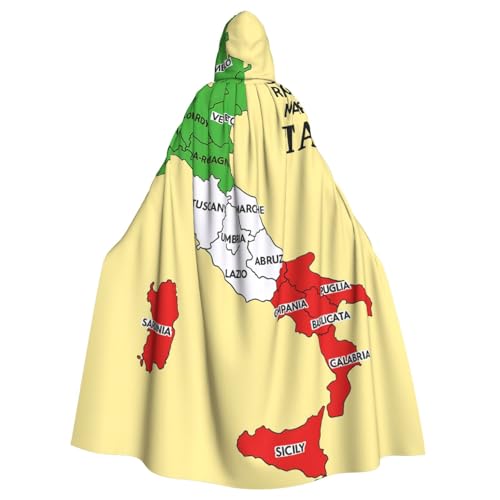 Cxzmnba Italienische Regionalkarte mit Farbe, Unisex, Cosplay-Kostüm, Halloween, Kapuzenumhang, Umhang für Party, Verkleidung, durchgehender Uniform-Bademantel Cxzmnba Italienische Regionalkarte mit Farbe, Unisex, Cosplay-Kostüm, Halloween, Kapuzenumhang, Umhang für Party, Verkleidung, durchgehender Uniform-Bademantel von Cxzmnba