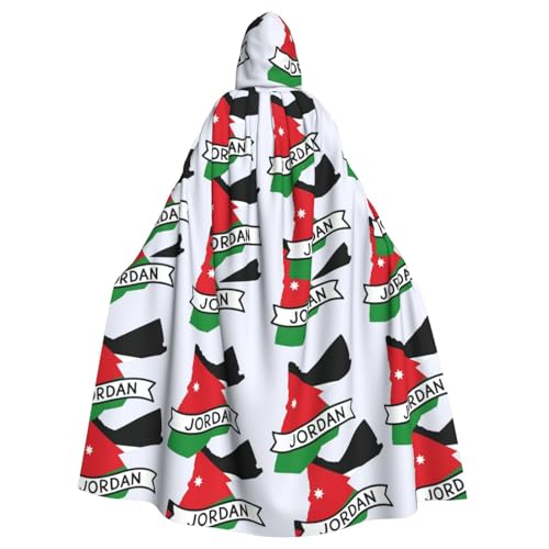Cxzmnba Jordanisches Flaggenmuster, Unisex, Cosplay-Kostüm, Halloween, Kapuzenumhang für Party, Verkleidung, durchgehender Uniform-Bademantel Cxzmnba Jordanisches Flaggenmuster, Unisex, Cosplay-Kostüm, Halloween, Kapuzenumhang für Party, Verkleidung, durchgehender Uniform-Bademantel von Cxzmnba