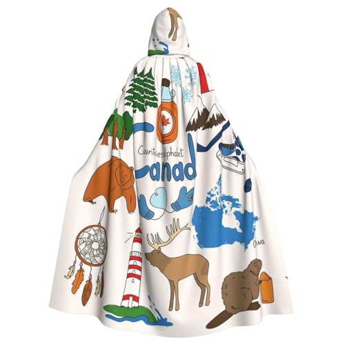 Cxzmnba Kanada-Symbole und Symbole, Unisex, Cosplay-Kostüm, Halloween, Kapuzenumhang, Umhang für Party, Verkleidung, durchgehender Uniform-Bademantel Cxzmnba Kanada-Symbole und Symbole, Unisex, Cosplay-Kostüm, Halloween, Kapuzenumhang, Umhang für Party, Verkleidung, durchgehender Uniform-Bademantel von Cxzmnba