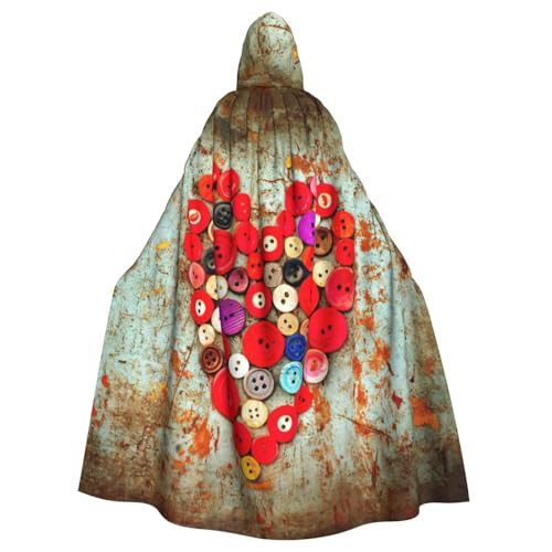 Cxzmnba Kleiderknopf mit Herz, Unisex, Cosplay, Kostüm, Halloween, Kapuzenumhang, Umhang für Party, Verkleidung, volle Länge, Uniform-Bademantel Cxzmnba Kleiderknopf mit Herz, Unisex, Cosplay, Kostüm, Halloween, Kapuzenumhang, Umhang für Party, Verkleidung, volle Länge, Uniform-Bademantel von Cxzmnba