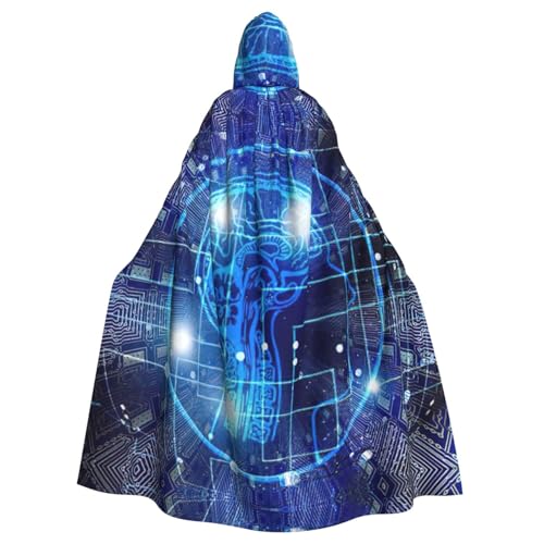Cxzmnba Künstliche Intelligenz Gehirn Unisex Cosplay Kostüm Halloween Kapuzenumhang Umhang für Party Verkleiden voller Länge Uniform Robe Cxzmnba Künstliche Intelligenz Gehirn Unisex Cosplay Kostüm Halloween Kapuzenumhang Umhang für Party Verkleiden voller Länge Uniform Robe von Cxzmnba