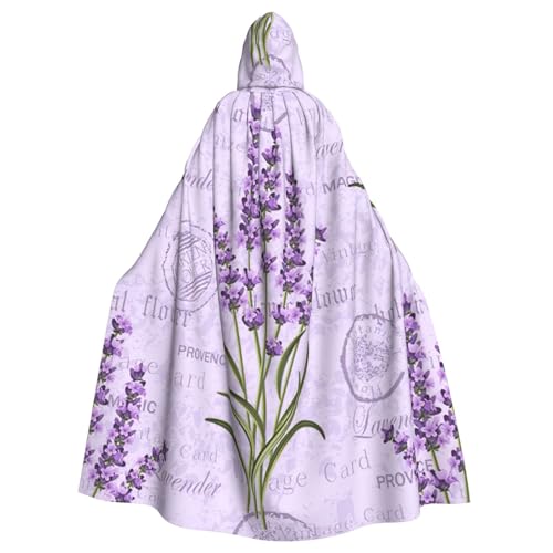 Cxzmnba Lavendel-Stempel, Unisex, Cosplay-Kostüm, Halloween, Kapuzenumhang, Umhang für Party, Verkleidung, volle Länge, Uniform-Bademantel Cxzmnba Lavendel-Stempel, Unisex, Cosplay-Kostüm, Halloween, Kapuzenumhang, Umhang für Party, Verkleidung, volle Länge, Uniform-Bademantel von Cxzmnba