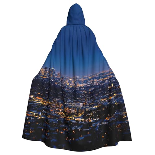 Cxzmnba Los Angeles Skyline Unisex Cosplay Kostüm Halloween Kapuzenumhang Umhang für Party Verkleiden voller Länge Uniform Robe Cxzmnba Los Angeles Skyline Unisex Cosplay Kostüm Halloween Kapuzenumhang Umhang für Party Verkleiden voller Länge Uniform Robe von Cxzmnba