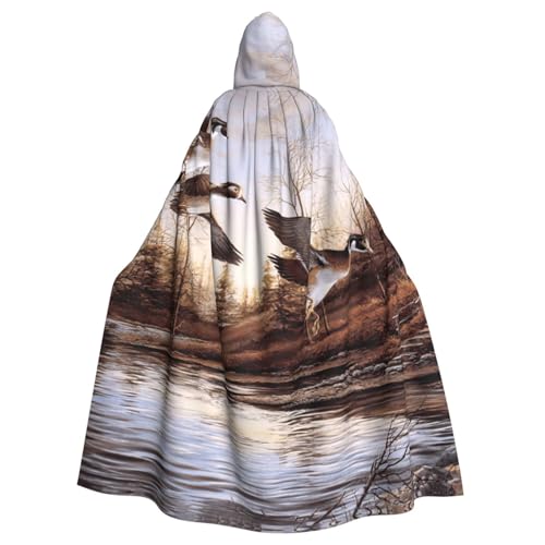 Cxzmnba Mallard Ducks Unisex Cosplay Kostüm Halloween Kapuzenumhang Umhang für Party Verkleiden voller Länge Uniform Robe Cxzmnba Mallard Ducks Unisex Cosplay Kostüm Halloween Kapuzenumhang Umhang für Party Verkleiden voller Länge Uniform Robe von Cxzmnba