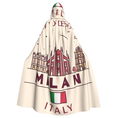 Cxzmnba Milan Stadtbild mit italienischem Unisex-Kostüm, Cosplay-Kostüm, Halloween-Kapuzenumhang für Party, Verkleidung, durchgehender Uniform-Bademantel Cxzmnba Milan Stadtbild mit italienischem Unisex-Kostüm, Cosplay-Kostüm, Halloween-Kapuzenumhang für Party, Verkleidung, durchgehender Uniform-Bademantel von Cxzmnba
