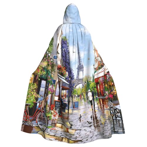 Cxzmnba Paris Straßenszene, Eiffelturm, Unisex, Cosplay-Kostüm, Halloween, Kapuzenumhang, Umhang für Party, Verkleidung, volle Länge, Uniform-Bademantel Cxzmnba Paris Straßenszene, Eiffelturm, Unisex, Cosplay-Kostüm, Halloween, Kapuzenumhang, Umhang für Party, Verkleidung, volle Länge, Uniform-Bademantel von Cxzmnba