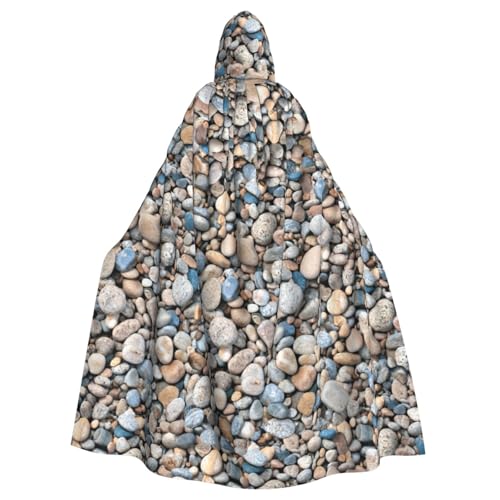 Cxzmnba Pebble Stone Pattern Unisex Cosplay Kostüm Halloween Kapuzenumhang Umhang für Party Verkleiden voller Länge Uniform Robe Cxzmnba Pebble Stone Pattern Unisex Cosplay Kostüm Halloween Kapuzenumhang Umhang für Party Verkleiden voller Länge Uniform Robe von Cxzmnba