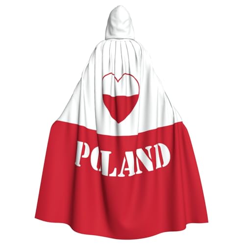 Cxzmnba Polen Herz Flagge Design Unisex Cosplay Kostüm Halloween Kapuzenumhang Umhang für Party Verkleiden voller Länge Uniform Robe Cxzmnba Polen Herz Flagge Design Unisex Cosplay Kostüm Halloween Kapuzenumhang Umhang für Party Verkleiden voller Länge Uniform Robe von Cxzmnba