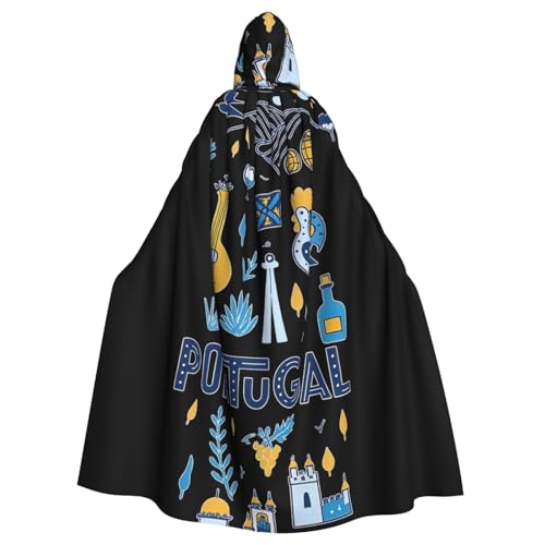 Cxzmnba Portugal Kulturelles Unisex-Kostüm, Cosplay-Kostüm, Halloween, Kapuzenumhang, Umhang für Party, Verkleidung, volle Länge, Uniform-Bademantel Cxzmnba Portugal Kulturelles Unisex-Kostüm, Cosplay-Kostüm, Halloween, Kapuzenumhang, Umhang für Party, Verkleidung, volle Länge, Uniform-Bademantel von Cxzmnba