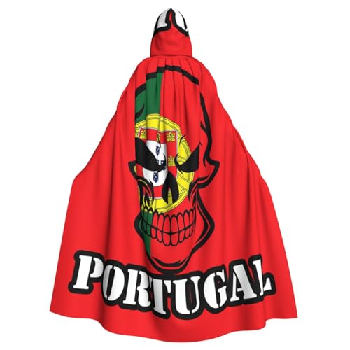 Cxzmnba Portugal Totenkopf-Flagge, Unisex, Cosplay-Kostüm, Halloween, Kapuzenumhang für Party, Verkleidung, volle Länge, Uniform-Bademantel Cxzmnba Portugal Totenkopf-Flagge, Unisex, Cosplay-Kostüm, Halloween, Kapuzenumhang für Party, Verkleidung, volle Länge, Uniform-Bademantel von Cxzmnba