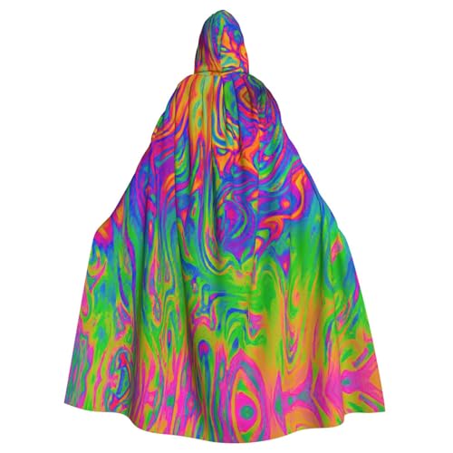 Cxzmnba Regenbogenfarben, abstrakte Illustration, Unisex, Cosplay-Kostüm, Halloween, Kapuzenumhang, Umhang für Party, Verkleidung, durchgehender Uniform-Bademantel Cxzmnba Regenbogenfarben, abstrakte Illustration, Unisex, Cosplay-Kostüm, Halloween, Kapuzenumhang, Umhang für Party, Verkleidung, durchgehender Uniform-Bademantel von Cxzmnba