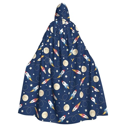 Cxzmnba Rocket in Space Unisex Cosplay Kostüm Halloween Kapuzenumhang Umhang für Party Verkleiden voller Länge Uniform Robe Cxzmnba Rocket in Space Unisex Cosplay Kostüm Halloween Kapuzenumhang Umhang für Party Verkleiden voller Länge Uniform Robe von Cxzmnba