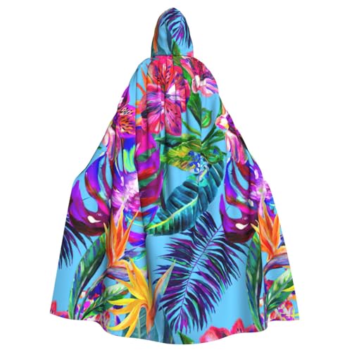 Cxzmnba Rosa Blume tropische Pflanze Unisex Cosplay Kostüm Halloween Kapuzenumhang Umhang für Party Verkleiden voller Länge Uniform Robe Cxzmnba Rosa Blume tropische Pflanze Unisex Cosplay Kostüm Halloween Kapuzenumhang Umhang für Party Verkleiden voller Länge Uniform Robe von Cxzmnba