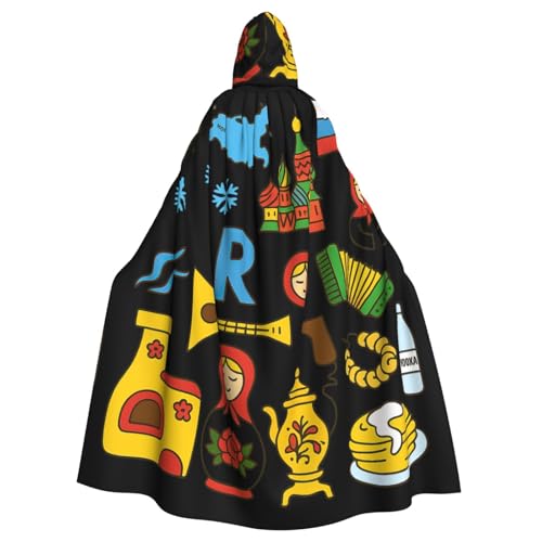 Cxzmnba Russische kulturelle Symbole, Unisex, Cosplay-Kostüm, Halloween, Kapuzenumhang, Umhang für Party, Verkleidung, volle Länge, Uniform-Bademantel Cxzmnba Russische kulturelle Symbole, Unisex, Cosplay-Kostüm, Halloween, Kapuzenumhang, Umhang für Party, Verkleidung, volle Länge, Uniform-Bademantel von Cxzmnba